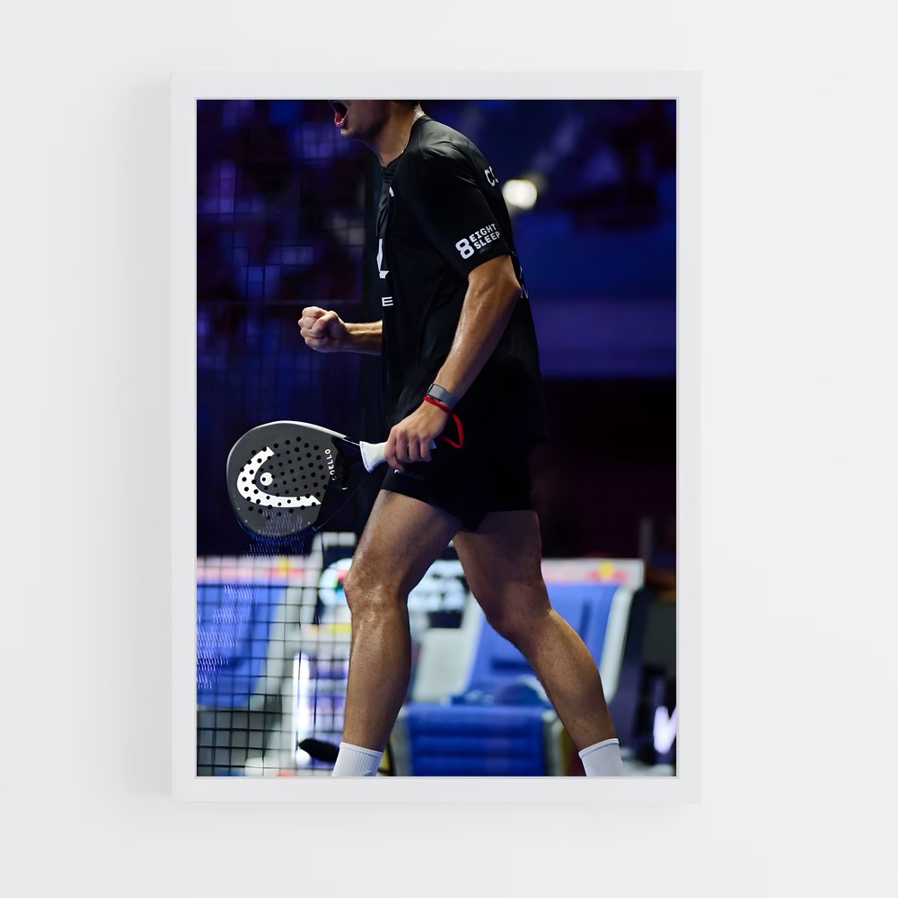 Poster Arturo coello captivé – affiche Padel (vue 3)